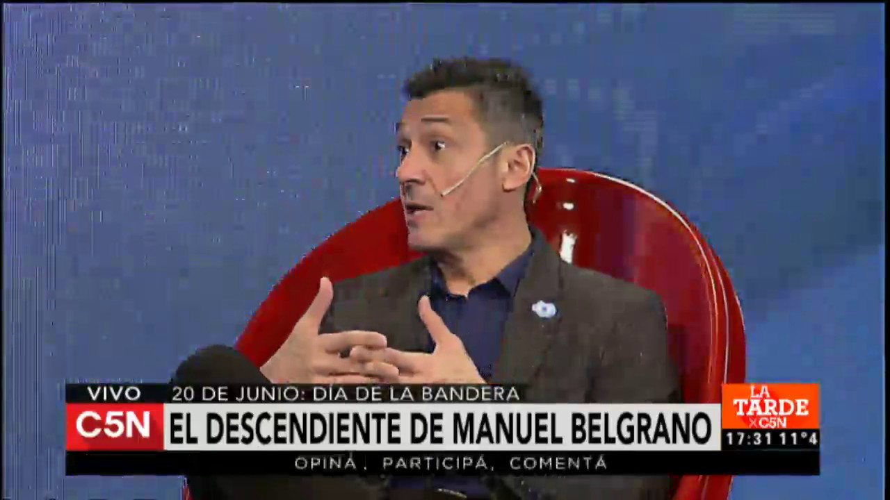 Día de la bandera: Habla un descendiente de Juan Manuel Belgrano