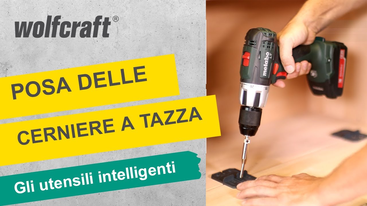 Come installare facilmente le cerniere a tazza | wolfcraft
