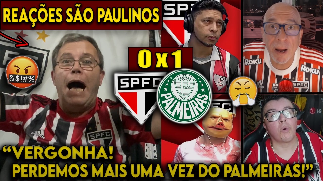 REA&Ccedil;&Otilde;ES S&Atilde;O PAULINOS - S&Atilde;O PAULO 0x1 PALMEIRAS - BRASILEIR&Atilde;O 2026 - REACT VAMOS RIR DO TRICOLOR!
