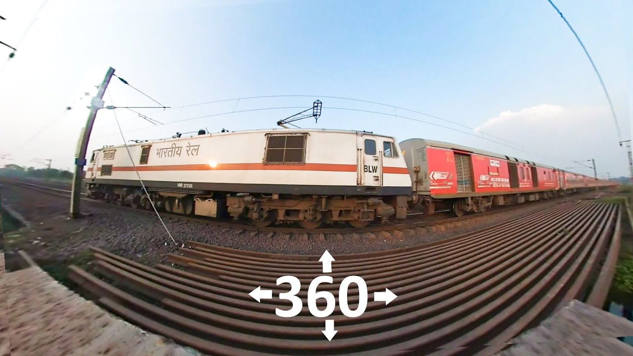 360 VIEW of Bhubaneswar Rajdhani Express | 3D Indian Railways