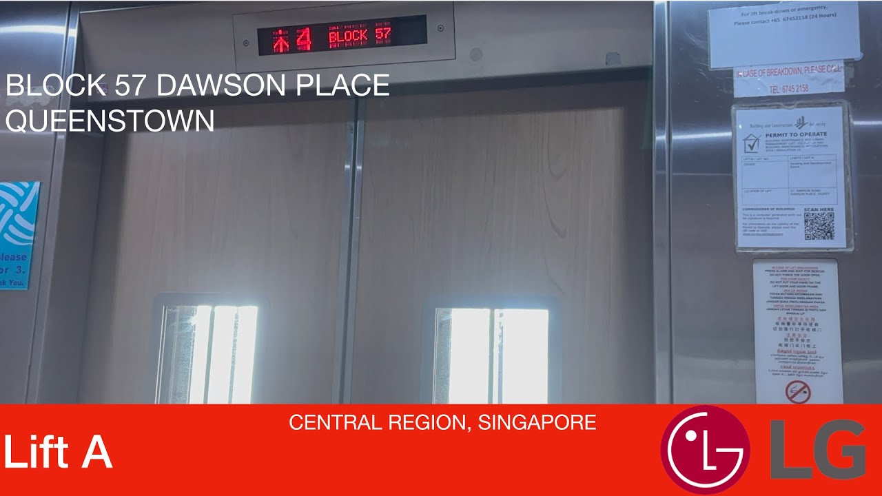 HDB Block 57 Dawson Place || LG Elevator 🛍️