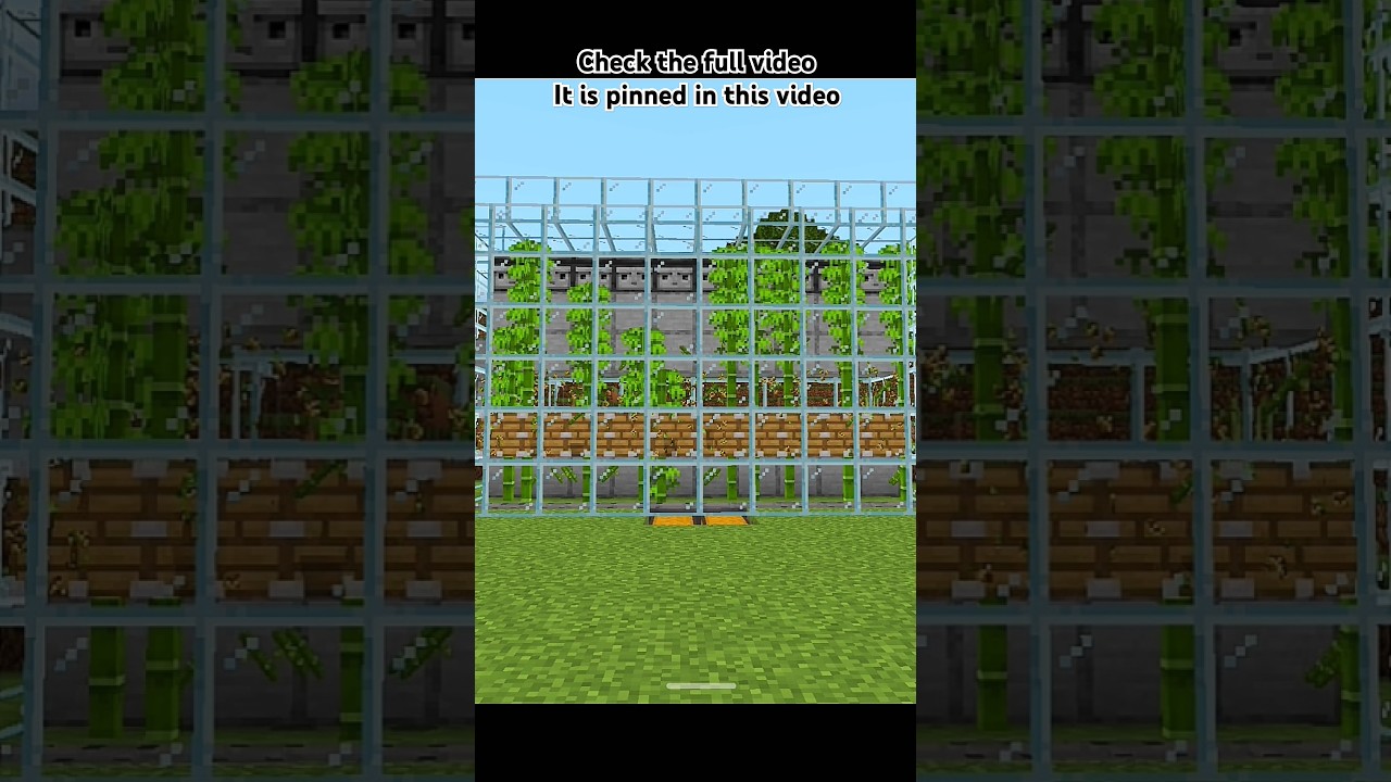 Unlimited and Automatic Bamboo Farm in Minecraft (Tutorial)