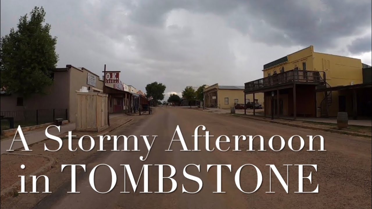 Walking the Streets of Tombstone during a Thunderstorm.