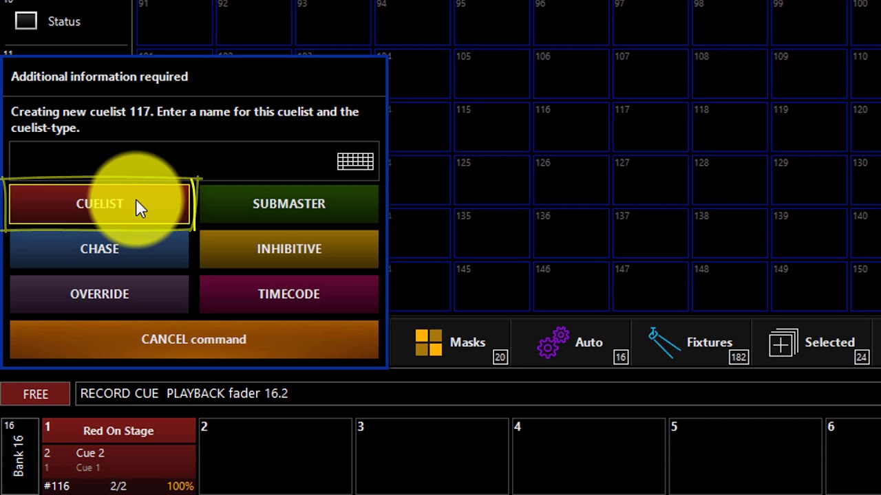 6.7 Cuelist Modes