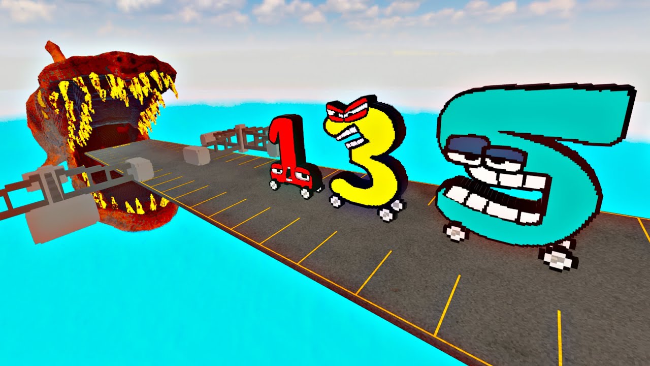 Challenging the Impossible: Number Lore Car vs Bridge and Shark in Teardown