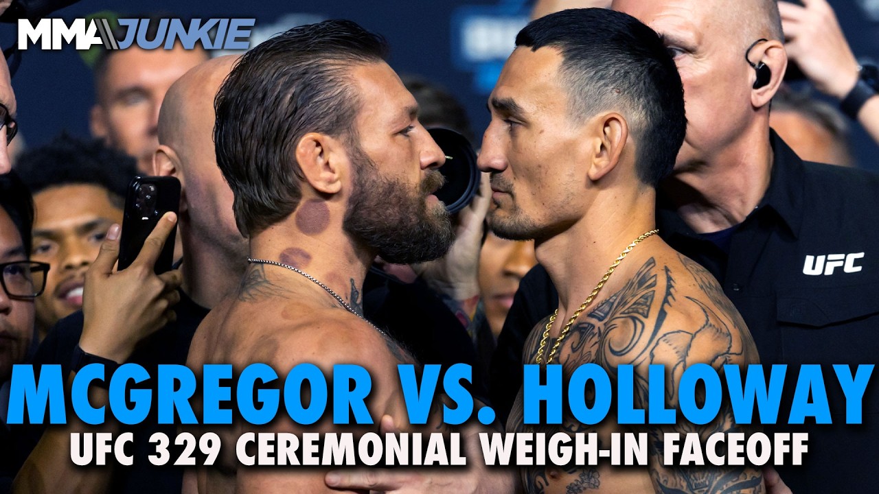 Conor McGregor vs. Max Holloway final faceoff for UFC 329 rematch