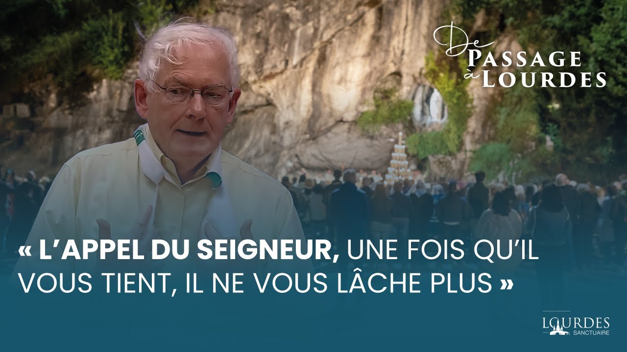 Le P. François Goetghebuer accompagne le groupe de Belgique de Lourdes Cancer Espérance.