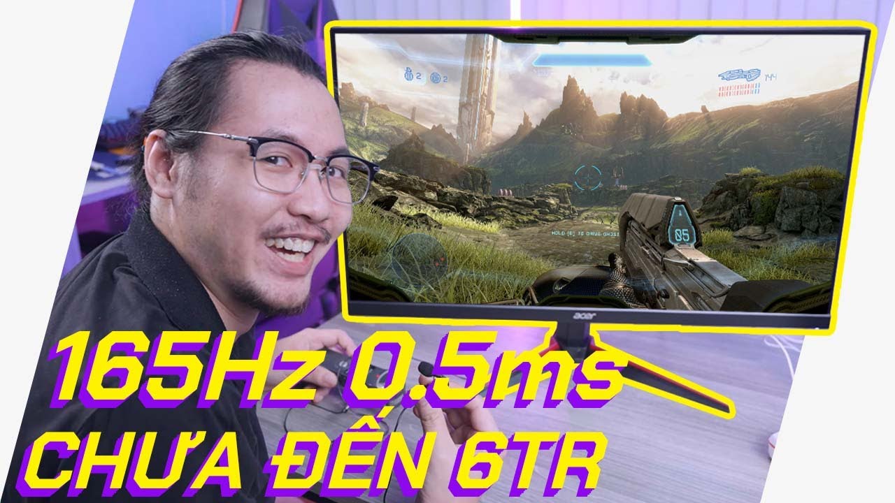 Màn Hình Chơi Game Màu Đẹp, 165Hz, 0.5ms Mà Giá Chỉ Dưới 6 Triệu! Màn hình Gaming Acer Nitro VG270 S