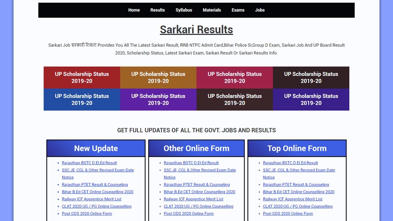 Responsive Sarkari Results Website Full Tutorial