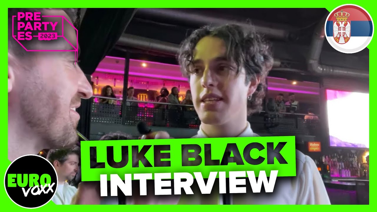 LUKE BLACK - Samo mi se spava (RED CARPET INTERVIEW) // PrePartyES 2023 // Serbia Eurovision 2023