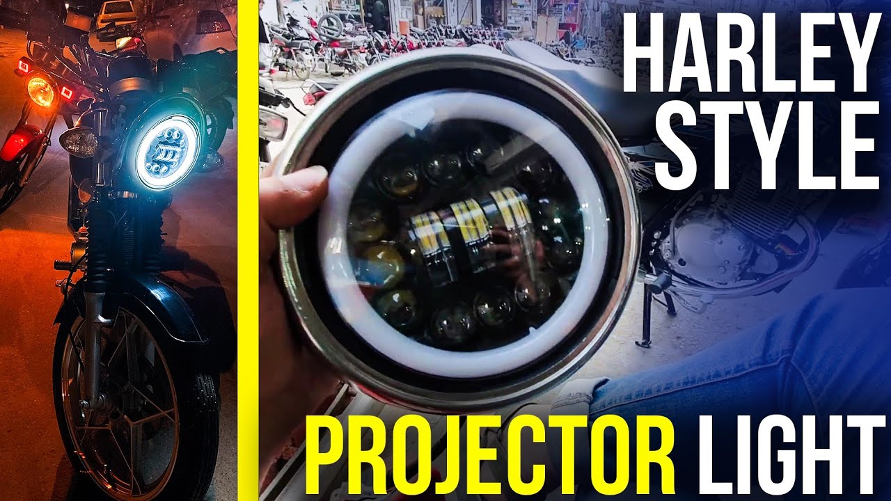 7 inch Round Led Light Beam Install In Suzuki Gs150 Se 2022