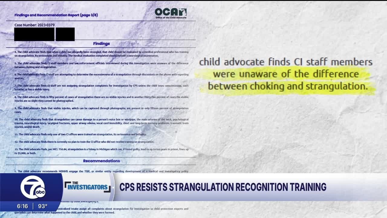 Служба защиты детей игнорирует обучение распознаванию признаков удушения, несмотря на ошибки в от...