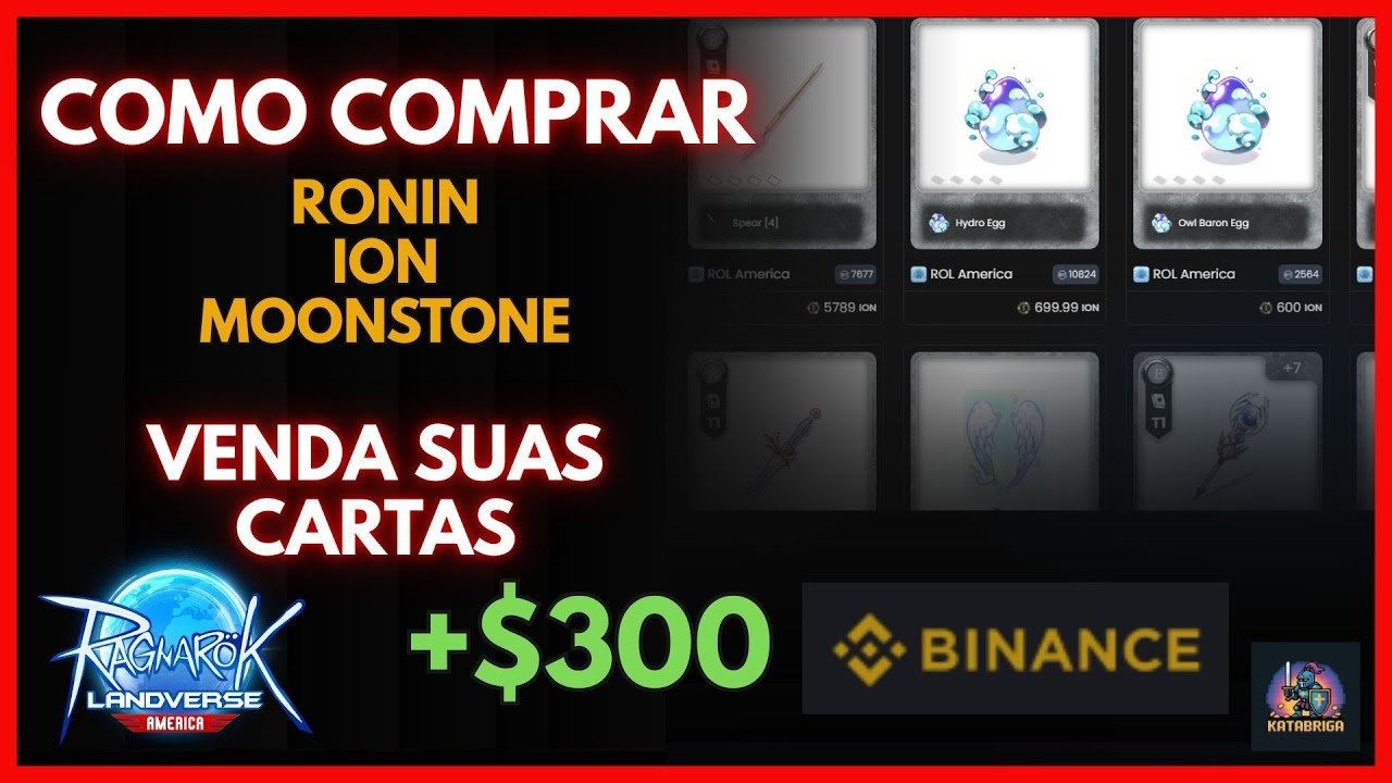 COMO COMPRAR ION, RONIN, MOONSTONE E VENDER NFT - RAGNAROK LANDVERSE