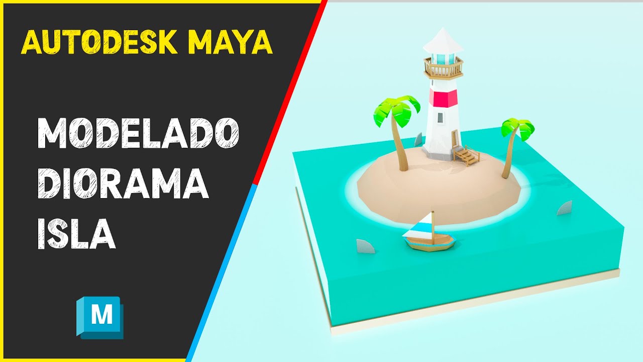 AUTODESK MAYA: DIORAMA ISLA