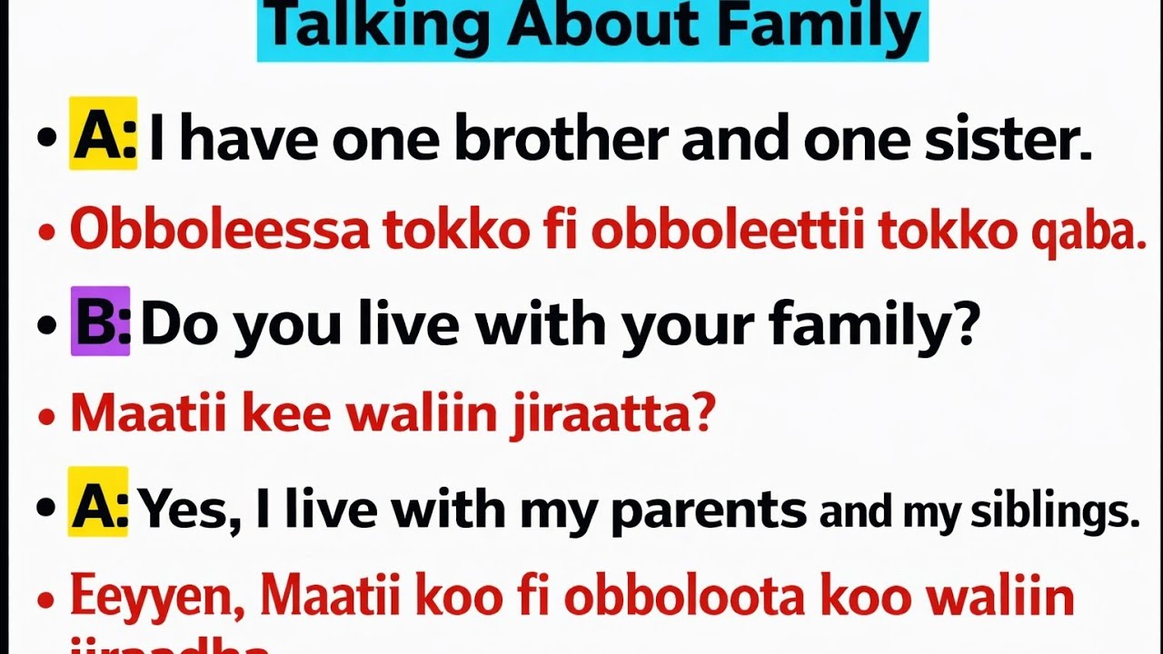 Barnoota Afaan Oromoo fi English guutuu isaa @furtuu1