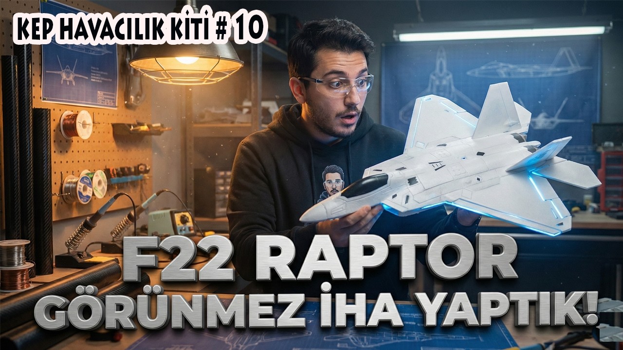 F-22 RAPTOR DEPRON RC UÇAK | YAPIM VE İLK UÇUŞ - F-22 RAPTOR DEPRON RC AIRCRAFT | FIRST FLIGHT
