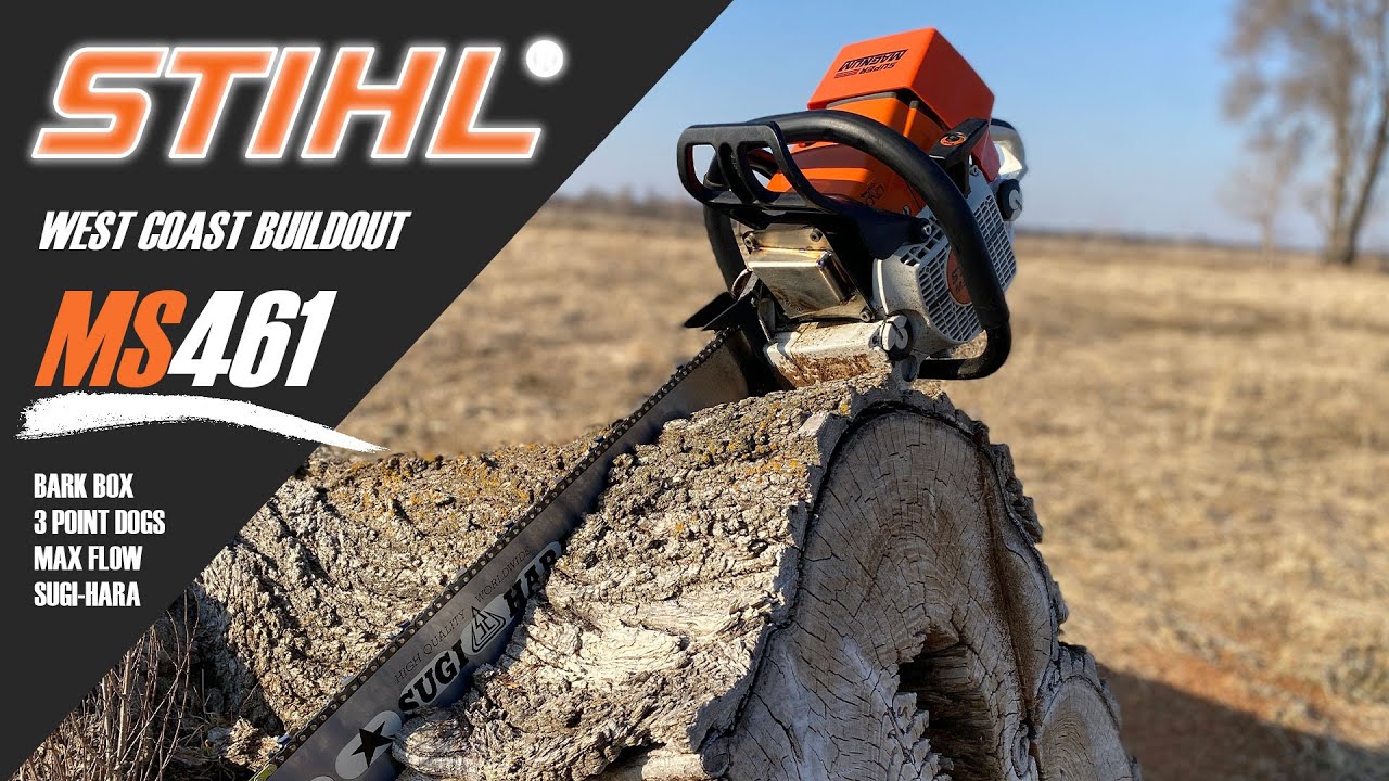 STIHL MS461 West Coast Buildout!!  West Coast Dogs, Bark Box, and Max Air Flow Filter Install.