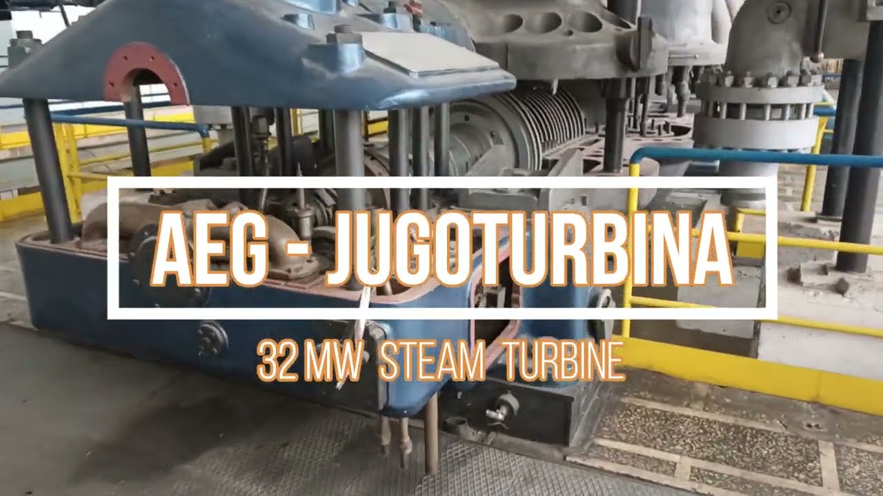 Old AEG - Jugoturbina power plant steam turbine from 1962 y. ( from inside )