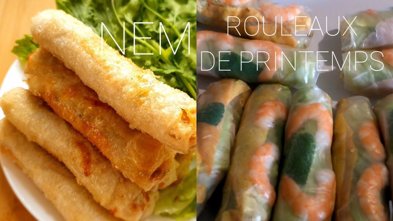 NEMS | ROULEAUX DE PRINTEMPS | egg rolls | spring rolls | spring rolls recipe | rolls