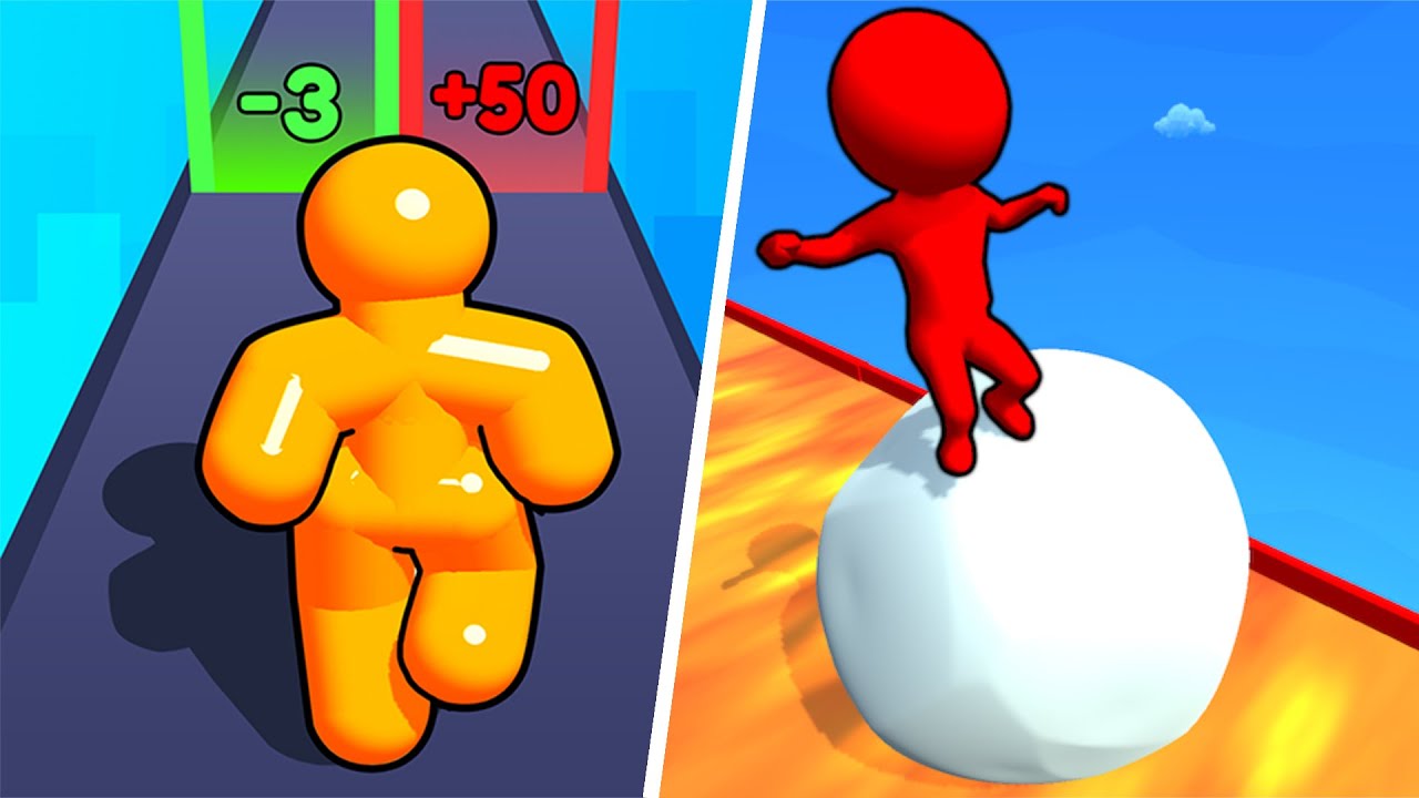 Snow Race 3D🆚Tall Man Run - All Level Gameplay Android,iOS - NEW UPDATE