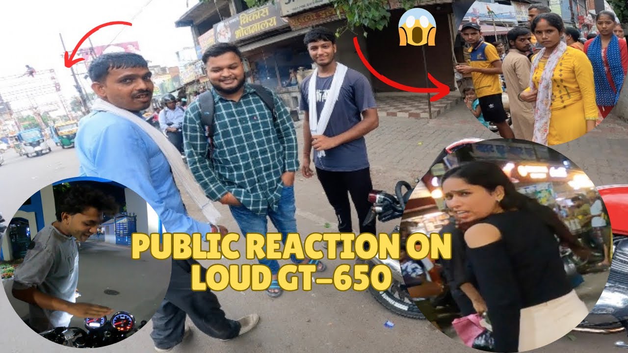 Public reaction on loud GT 650 😍 | Uncle got scared 😂