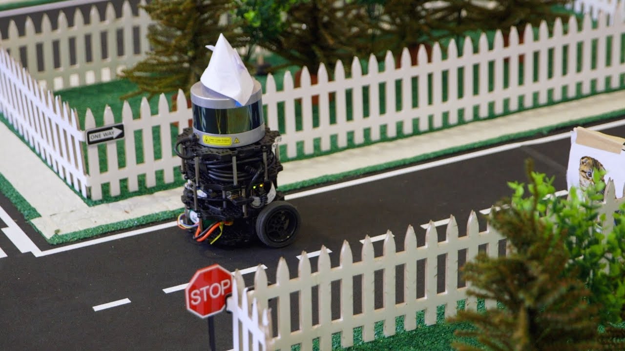 Stanford students design autonomous robots that mimic self-driving cars