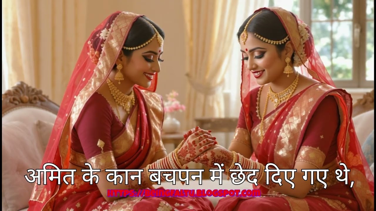 Crossdressing story Hindi : Karwachauth Husband ne paheni saree aur jwellery