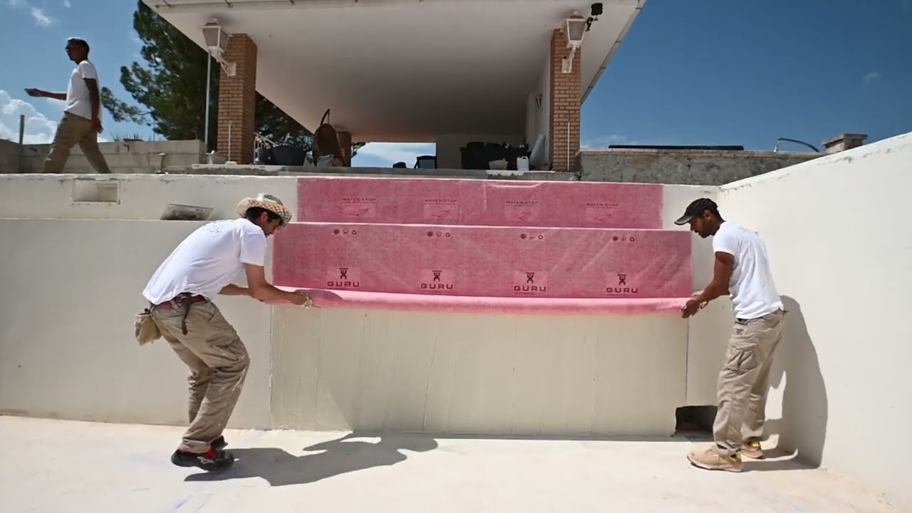 Cómo impermeabilizar una piscina - Instalación de WATER-STOP en piscina