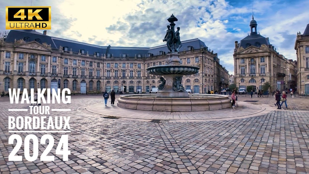 🇫🇷 Bordeaux walking tour 2024 4K