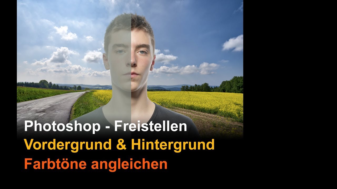 Photoshop - Freistellen: Farben von Motiv und Hintergrund anpassen