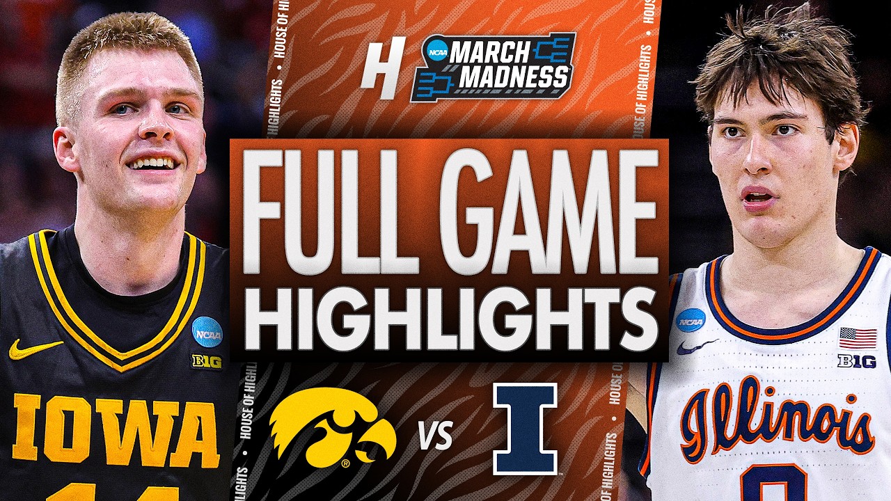 Айова против Иллинойса - ПОЛНЫЙ ОБЗОР МАТЧА 🔥 Элитная восьмерка | NCAA March Madness 2026