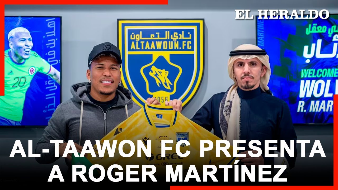 Roger Martínez fue presentado como nuevo jugador del Al Taawon FC de Arabia Saudí