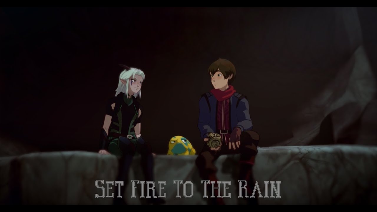 The dragon prince/ Amv_Rayllum/  Nightcore - Set Fire To The Rain (Rock Version)