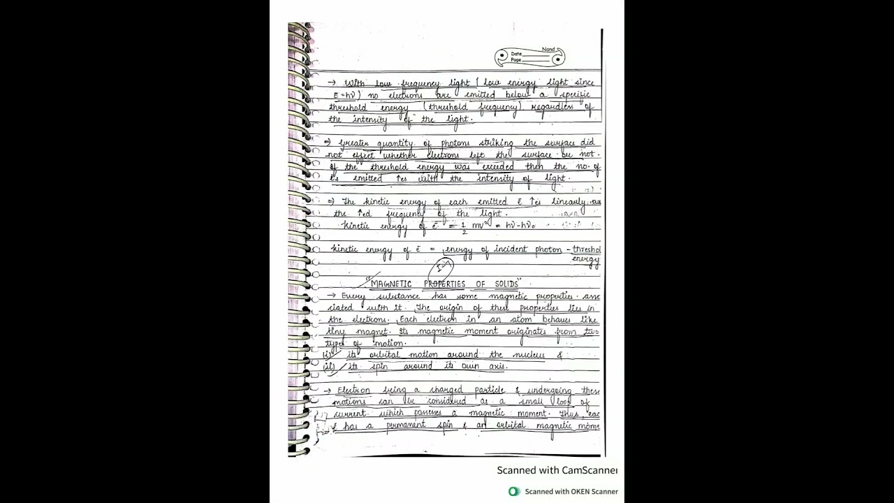 Handwritten notes for Msc4th Sem paper-1,unit-4 Semiconductors #chemistry #study #jnvu #notes #exam