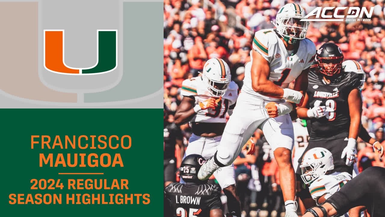 Francisco Mauigoa 2024 Regular Season Highlights | Miami Linebacker