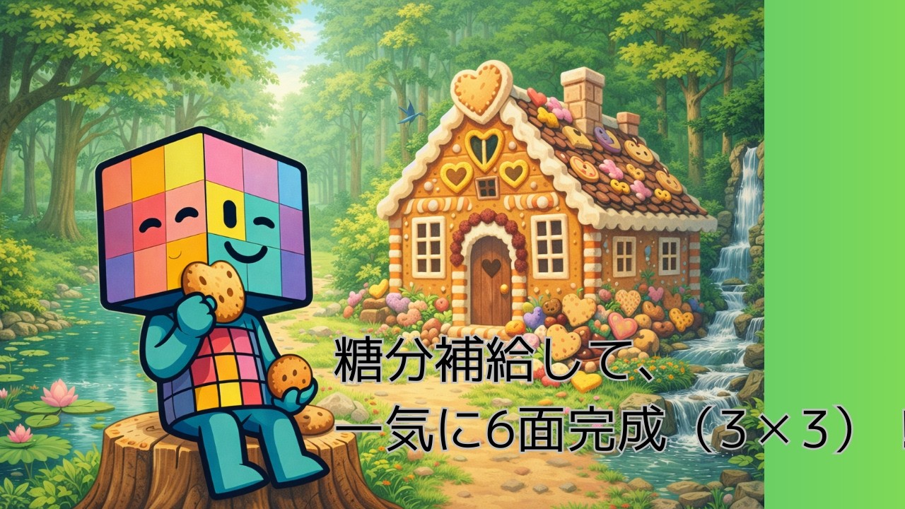 「ルービックキューブ6面完成（3✕3）までの手順を解説」１１７