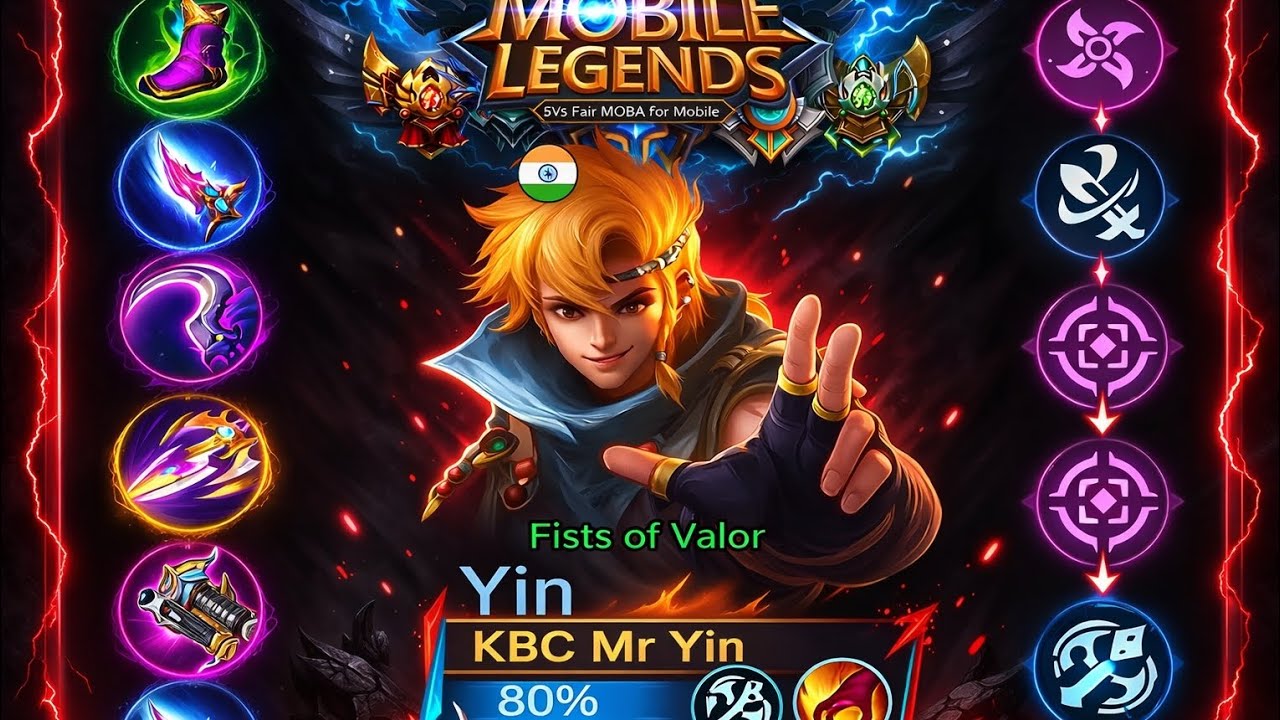 Mobile Legend Yin killing ☯️☯️😈😈☠️😁 #mobilelegends #mlbb #video #mryin 