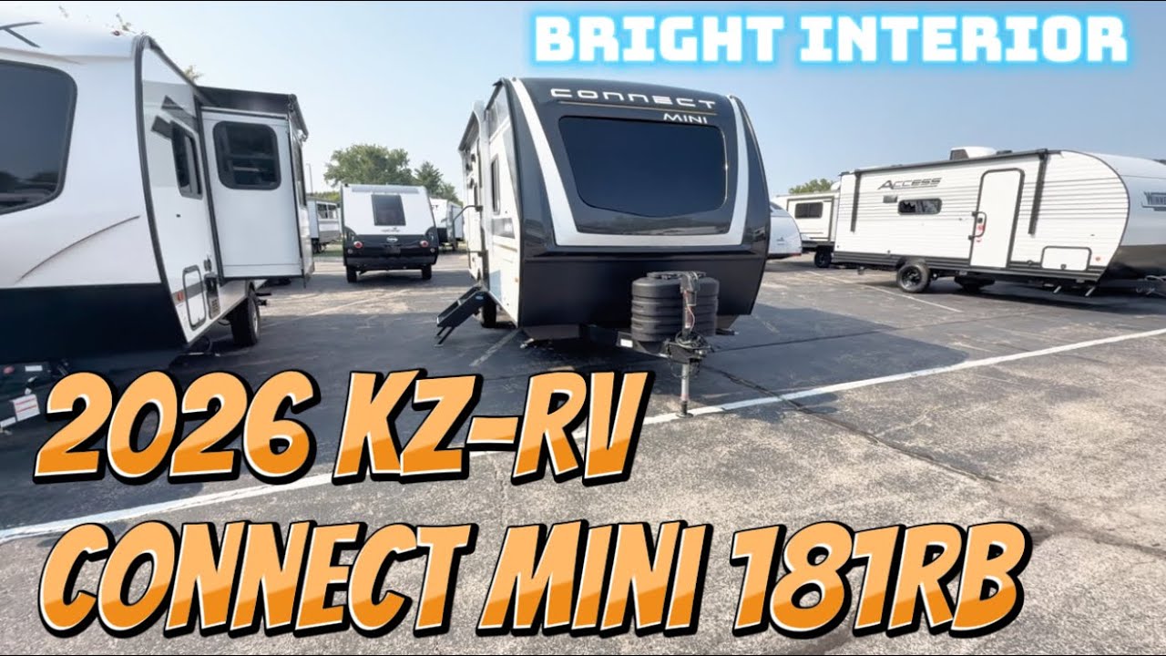 Hot NEW Couples Camper-2026 KZ-RV Connect Mini 181RB | Veurinks RV Center | Grand Rapids, Mi Dealer