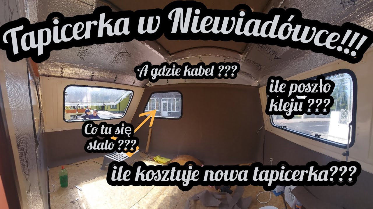 #50 Wyklejamy Ściany Wykładziną w Przyczepie Kempingowej Niewiadów n126