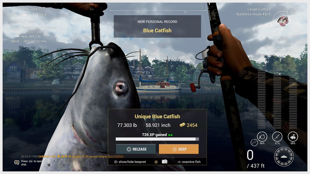 Unique Blue Catfish Guide - Saint Croix Lake - Fishing Planet