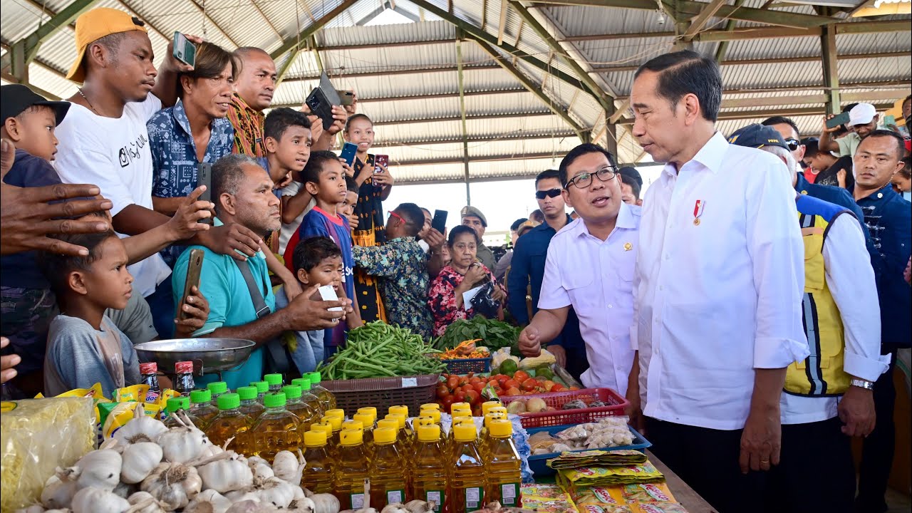 Presiden Jokowi Kunjungi Pasar Danga, Nagekeo, 5 Desember 2023