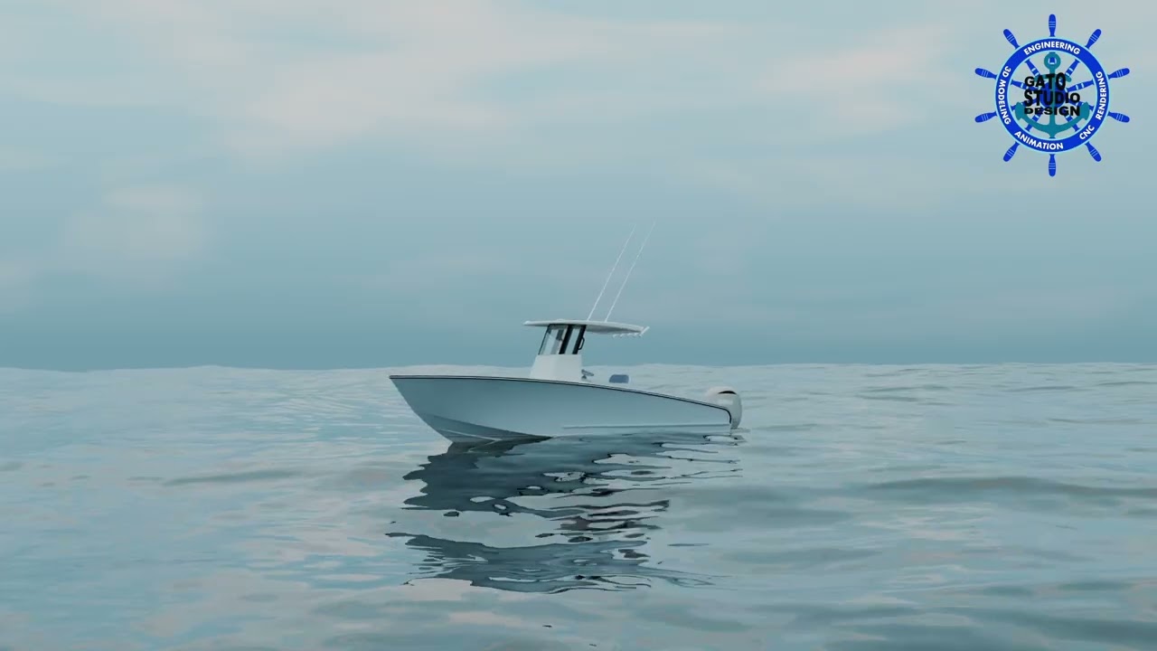 22' Sport Fishing Center Console Shark Boat