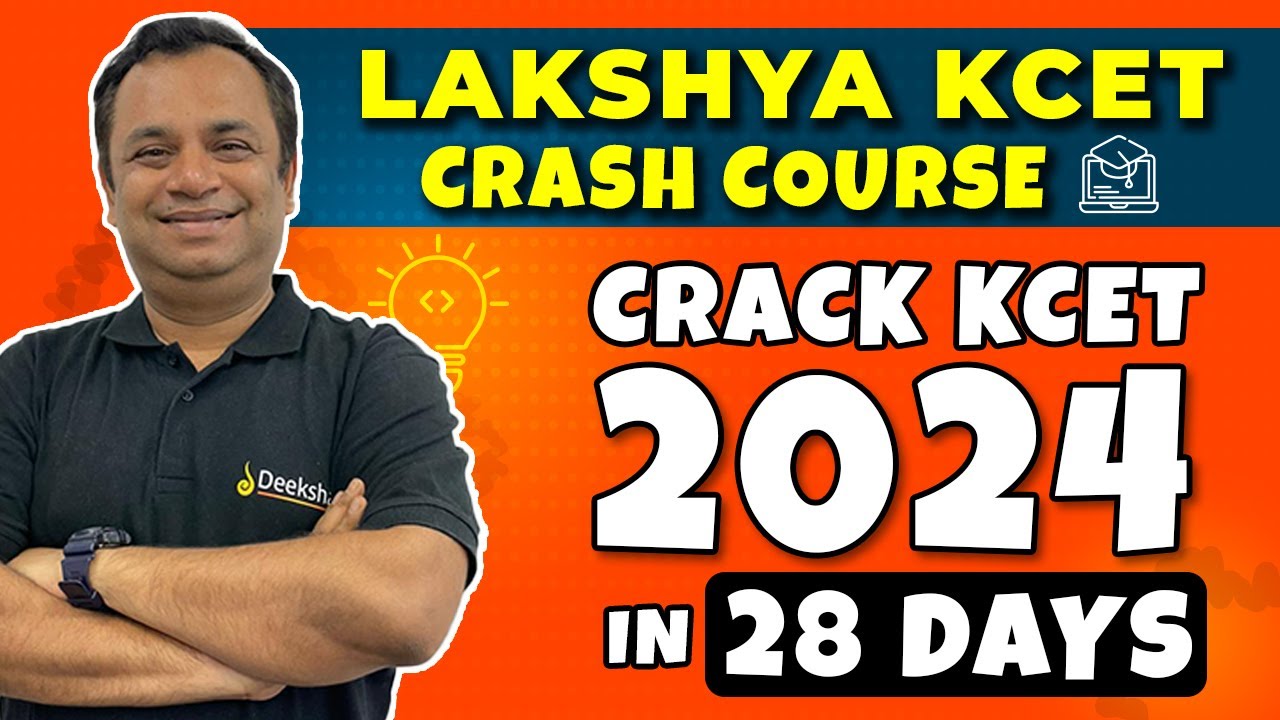 Lakshya KCET Crash Course | Crack KCET 2024 in 28 Days