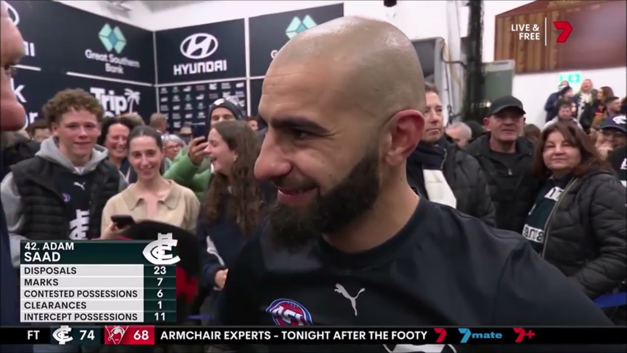 Adam Saad on Roaming Brian after elimination final win - Carlton vs Sydney