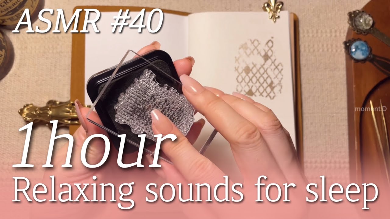 ASMR 1 Hour #40 Art Journaling Compilation✨relaxing sounds of collage #papertherapy #scrapbooking