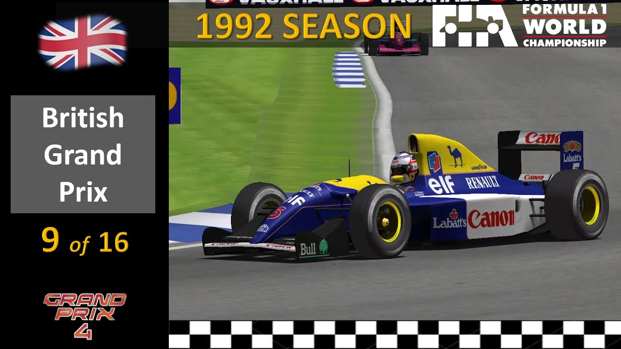 1992 - Race 9 - British Grand Prix (GP4 F1 History Simulation)