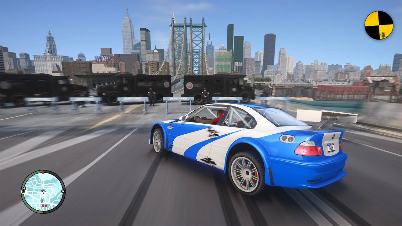 GTA 4 Crazy BMW M3 GTR Crashes Ep.65