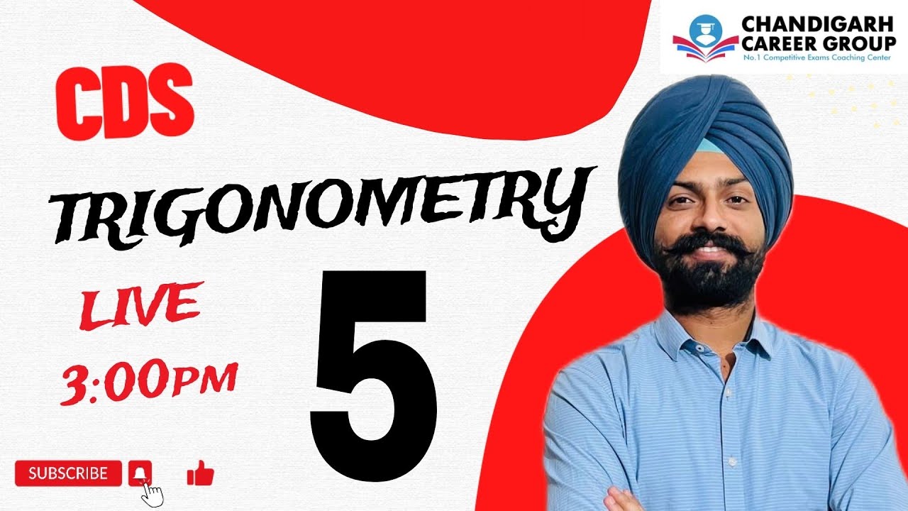 TRIGONOMETRY class 5 for CDS by Sandeep Brar