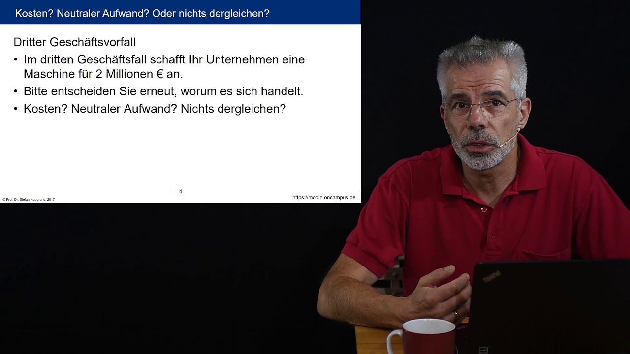 Kosten- und Leistungsrechnung #klrMOOC -  &Uuml;-1.1 &Uuml;bung: Kosten? Neutraler Aufwand? Nichts davon?