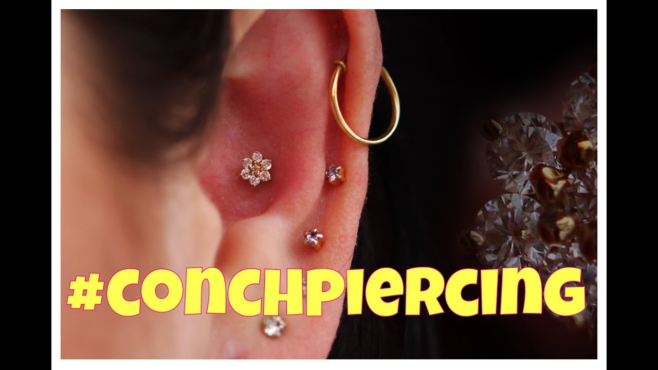 Conch piercing  - Piercing na concha auricular.